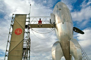 Ray Gun Gothic Rocket at Burning Man